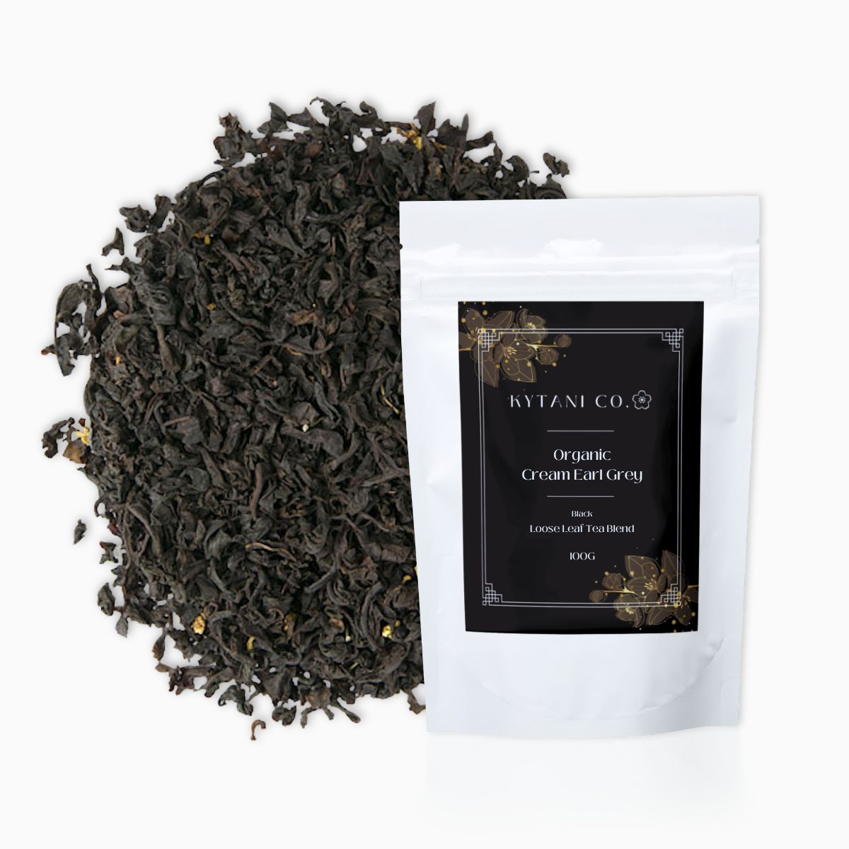 cream earl grey tea, organic, loose leaf, black tea