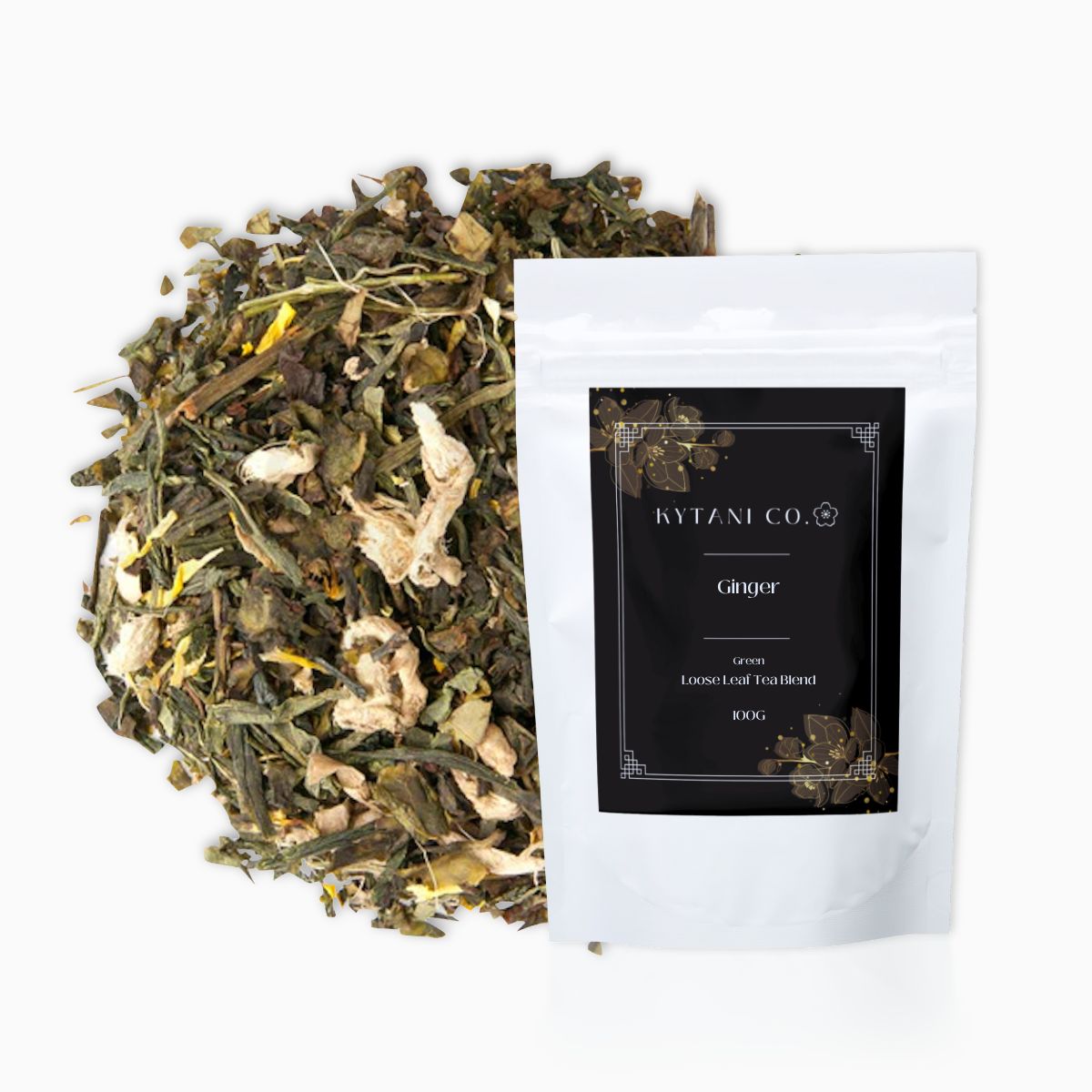 ginger tea, loose leaf, green tea