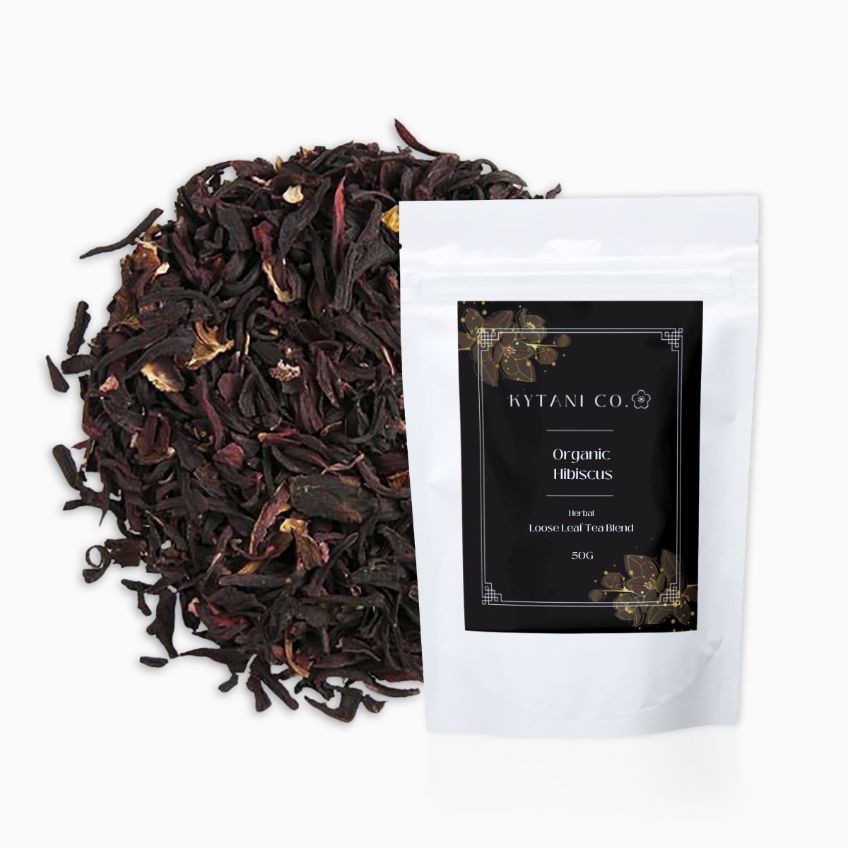 hibiscus tea, organic, loose leaf, herbal tea