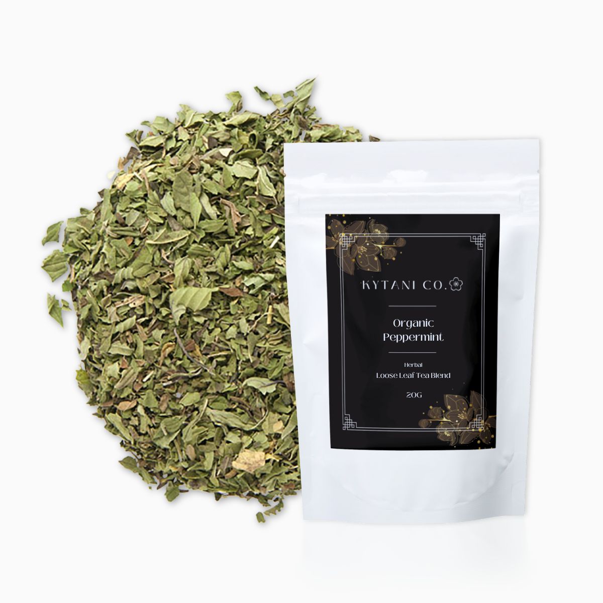 peppermint tea, organic, loose leaf, herbal tea