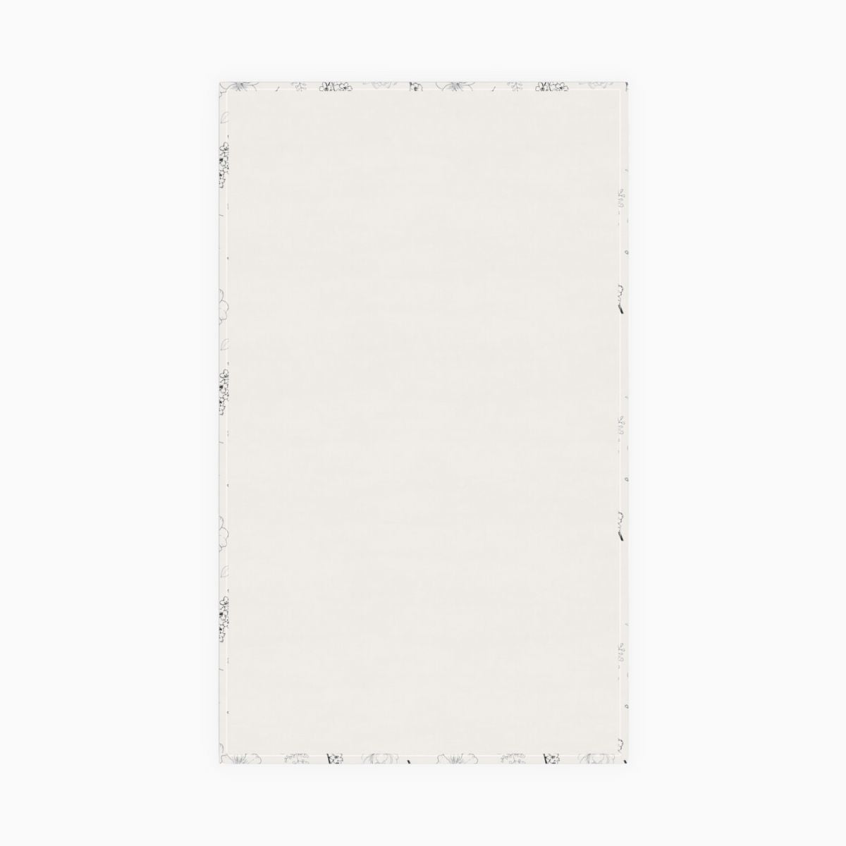 tea towel, kitchen towel, floral, delicate flower, white