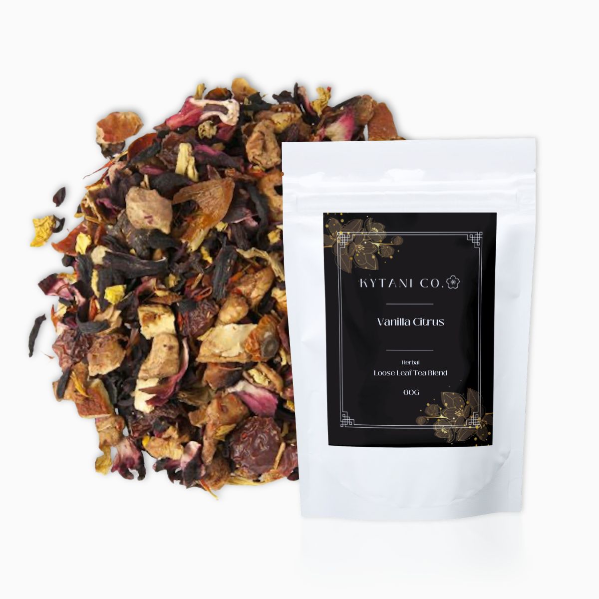 vanilla citrus tea, loose leaf, herbal tea