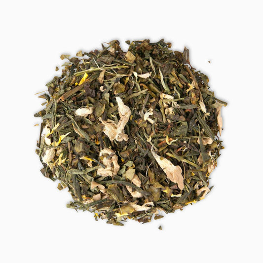 ginger tea, loose leaf, green tea